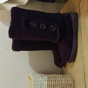 💜Holly Faux Fur Lined Knit Boots💜